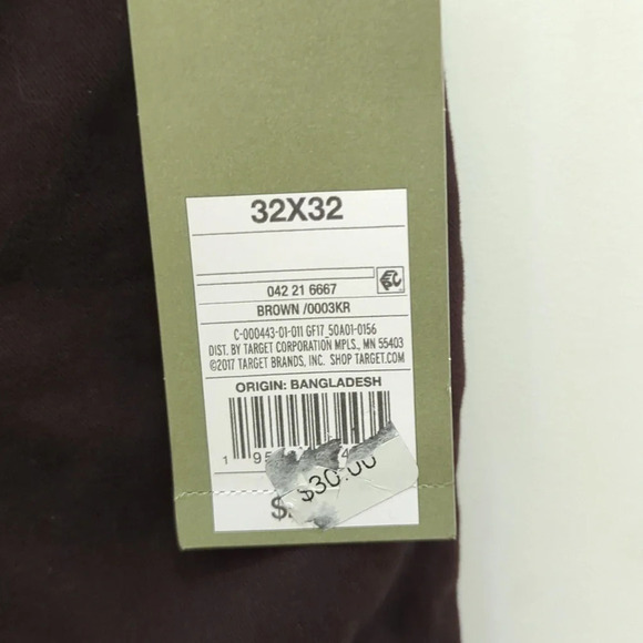 Goodfellow & Co men's Slim Chino brown pants - Picture 4 of 11